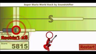 Super Crazy Guitar Maniac Deluxe 2 - Super Mario Word Rock 100% Perfect!