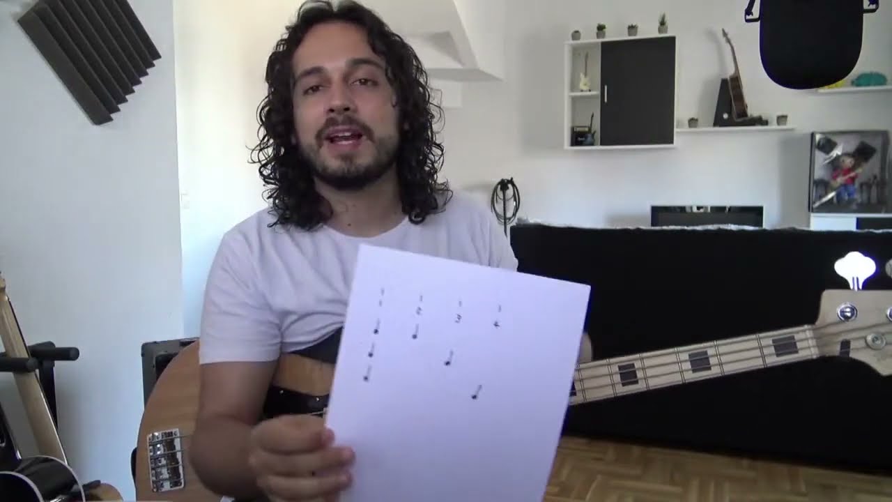 Curso de BAJO #41 (pt 1) - Identificar los 4 tiempos del Compás (Negras). Metrónomo y Batería