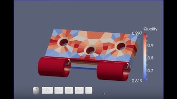 Hexahedral Finite Element Mesh from Blender Tutorial 1 -- Hinge