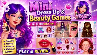 💄✨ Mini Dress Up & Beauty Games Gameplay & Review | Ultimate Girls Makeover, Makeup & Fashion Fun! 👗