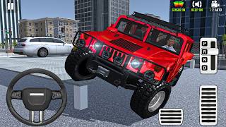 Parking License Simulator school: Mobile Driving Simulator Hummer H1 multi-level - android gameplay screenshot 2