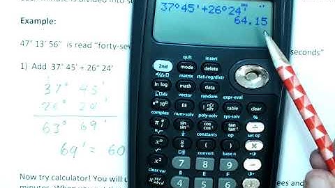 TI-36X Pro  Adding Angles in DMS