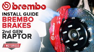 Brembo GT Brakes Install on 2nd Gen 2017+ Ford Raptor - Installing Rotors, Calipers and Pads