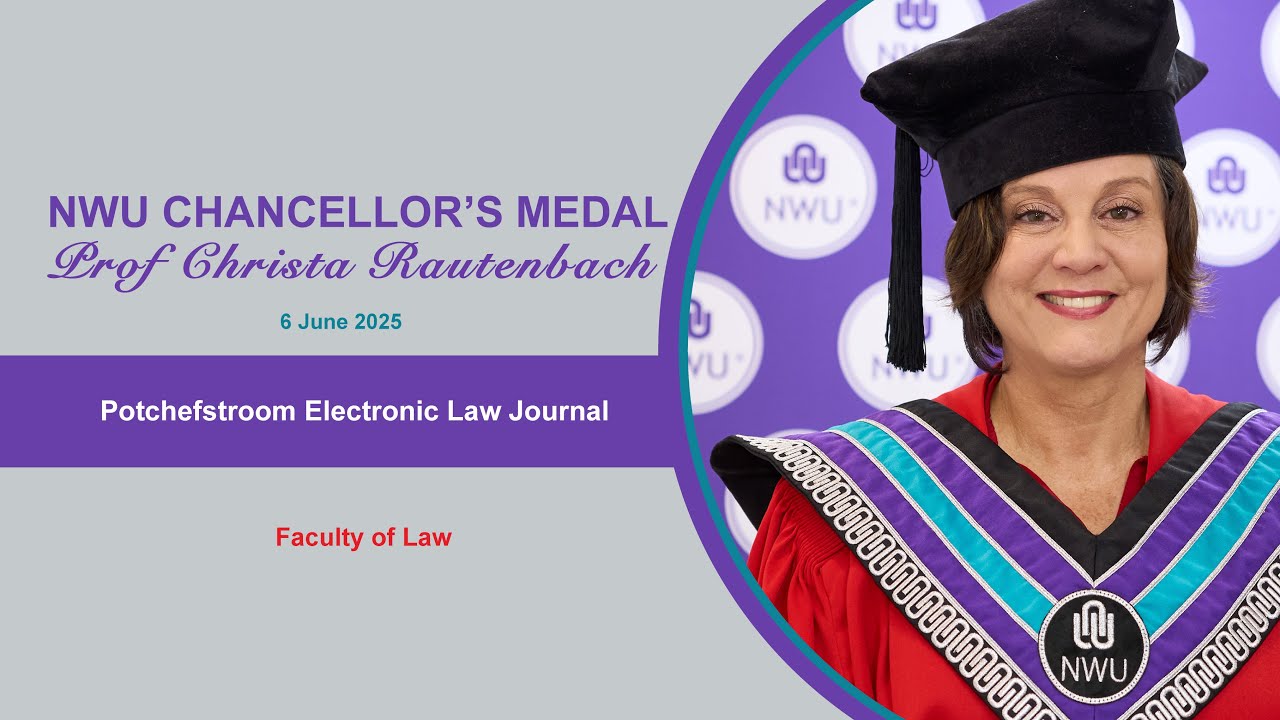 NWU honours Prof Christa Rautenbach with the Chancellor’s Medal. - YouTube
