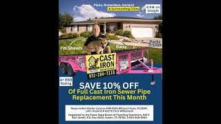 Cast Iron Pipe Replacement - Plano, Richardson, Garland & Surrounding Cities