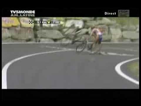 Tour de France Crash Denis Menchov