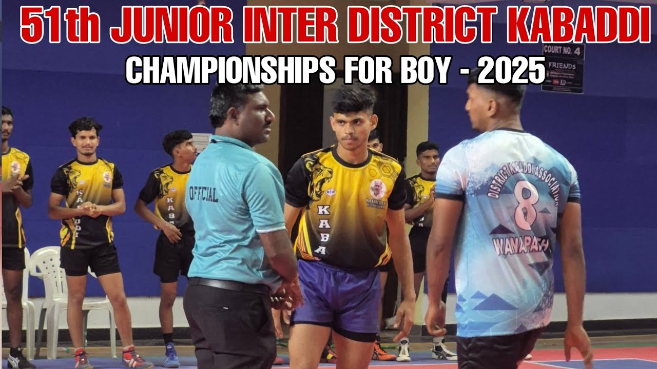 WANAPATHY VS WARANGAL || 51th JUNIOR INTER DISTRICT KABADDI ...