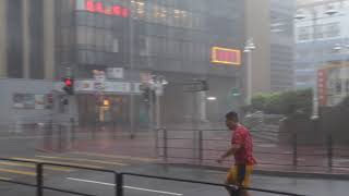 Typhoon mangkhut: signal no. 10 in the afternoon