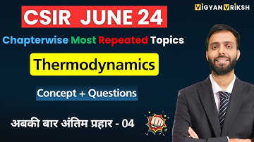 Thermodynamics | Most Repeated Subtopics Marathon 04 | CSIR June 24 #csirnet #chemicalsciences