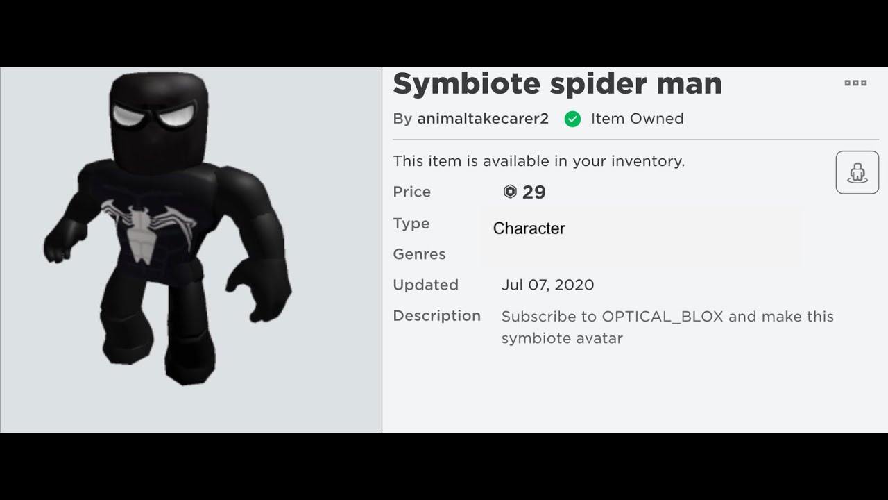 Bạn là một fan của Symbiote Spider-Man? Hãy tạo ra một Avatar Roblox với hệ thống tối ưu hóa Symbiote Spider-Man Roblox Avatar Tutorial. Bạn sẽ có được toàn quyền kiểm soát và tự chỉnh sửa nhân vật của mình với những tùy chỉnh hợp lý và dễ dàng.