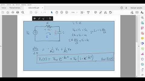 Simulación electrónica (Parte 3) – Solución analítica de la respuesta al escalón del circuito RC