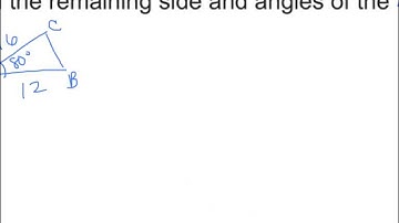 Precalc 6.2 Law of Cosines