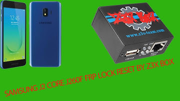 Samsung j2 Core j260f FRP Lock Reset by z3x box
