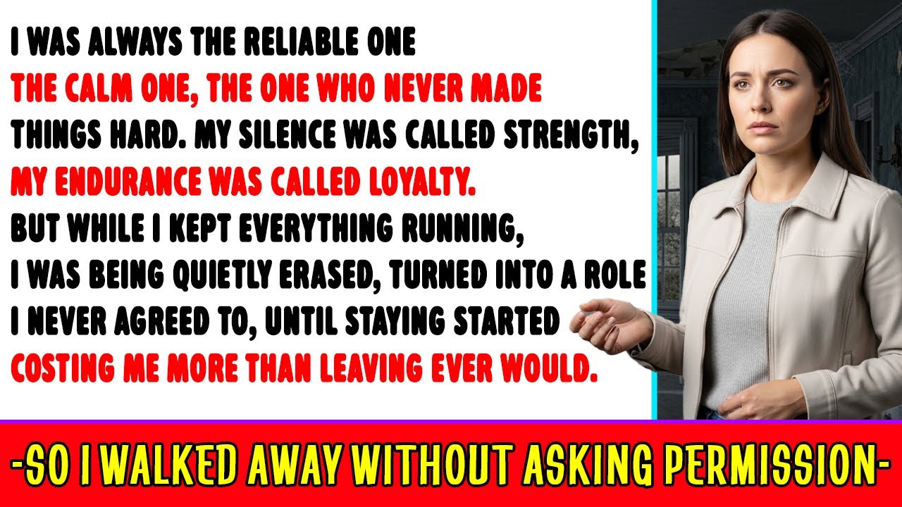 I Was the “Reliable One” for Years — Then I Quietly Walked Away and Everything Fell Apart…