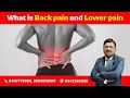 What is Back pain and Lower pain