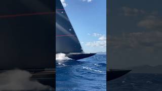 J-Class yacht cutting through the swell. #Sailing #Jclass