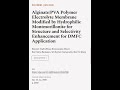 Alginate PVA Polymer Electrolyte Membrane Modified By Hydrophilic Montmorillonite For RTCL TV