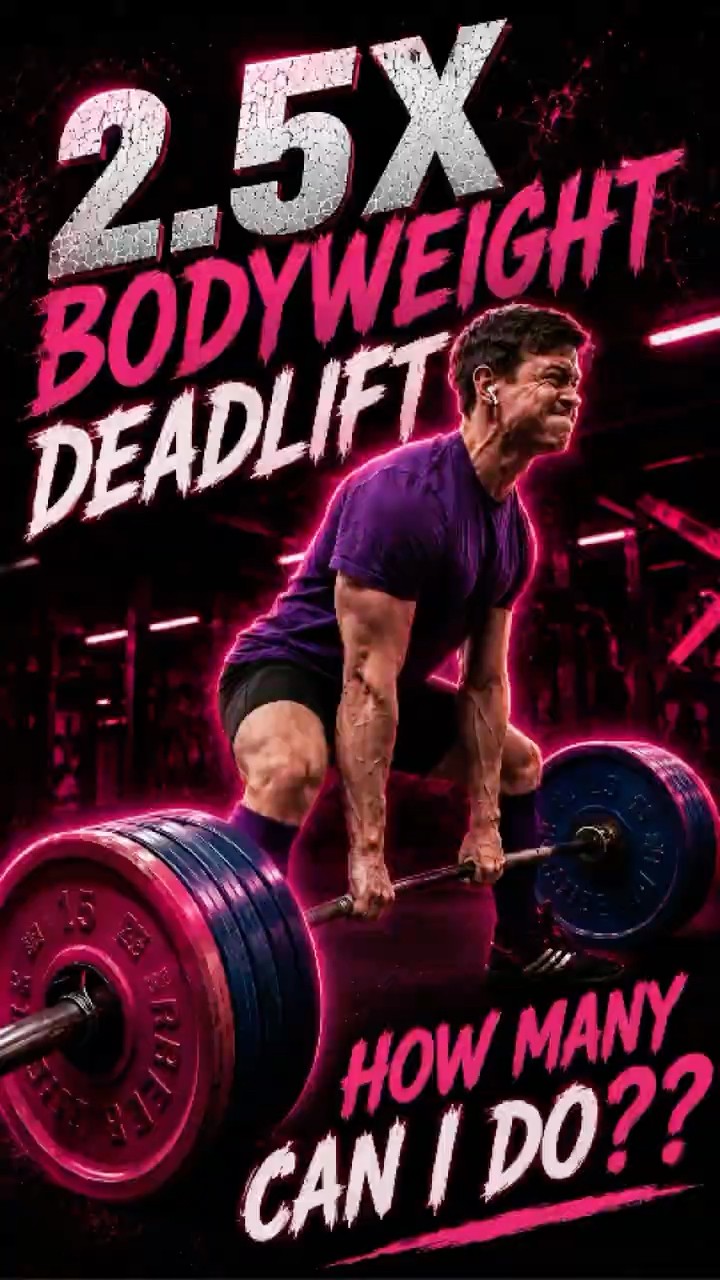 2.5x bodyweight #deadlift How many can you do? #fitness #gym