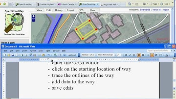 Adding a way to OpenStreetMap