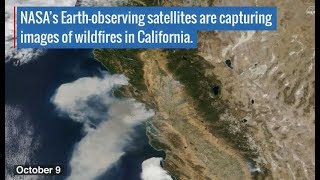 As wildfires burn across california, nasa satellites help gather data
about where the fires are and how smoke travels state. from fi...