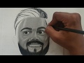 how to draw realistic drawing of virat kholi #virat kholi | pencil sketching