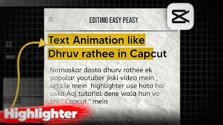 How to Highlight Text in Capcut like @dhruvrathee screenshot 4