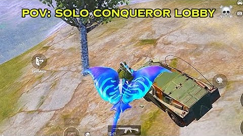 Pov: Solo Conqeror Lobby💀|| intense GameplyWith Chicken Dinner ☠️