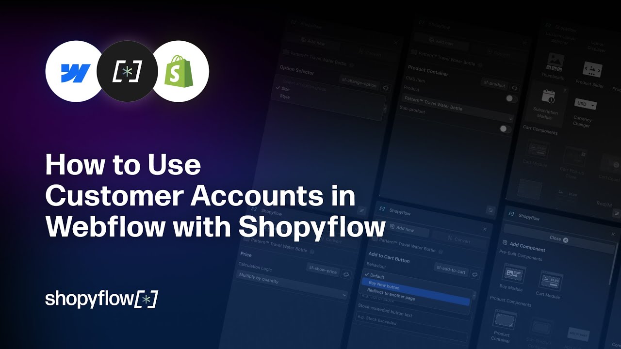 How to Use Shopify Customer Accounts in Webflow with Storesynk - YouTube