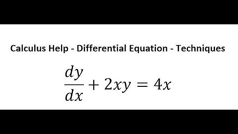 Calculus Help: Differential Equations - dy/dx+2xy=4x - Integrating Factor