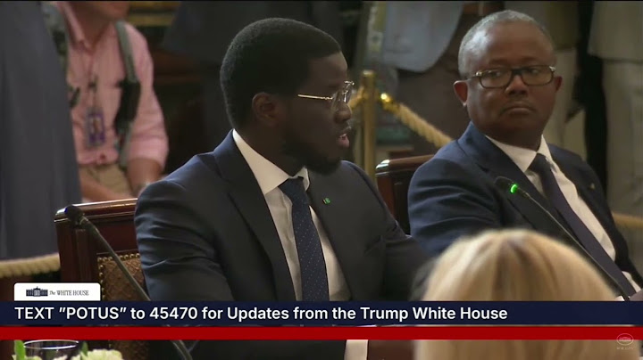 Intervention du Président Bassirou Diomaye Faye face à Donald Trump