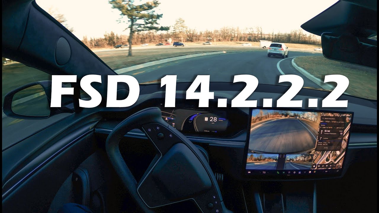 Первые впечатления и улучшения для TESLA FSD 14.2.2.2