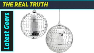 Rocutus 2 Pack Mirror Disco Balls: Brighten Your Party!