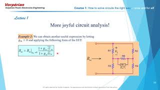 Video 5: Fast Analytical Techniques in Electrical and Electronic Circuits