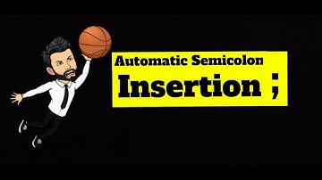 Automatic Semicolon Insertion || Java Script Interview Questions
