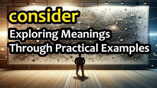 Consider: Exploring Meanings Through Practical Examples Consider Examples