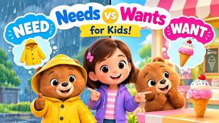 Needs vs Wants for Kids! 🧸💰 | Learn with Mia & Bear Update