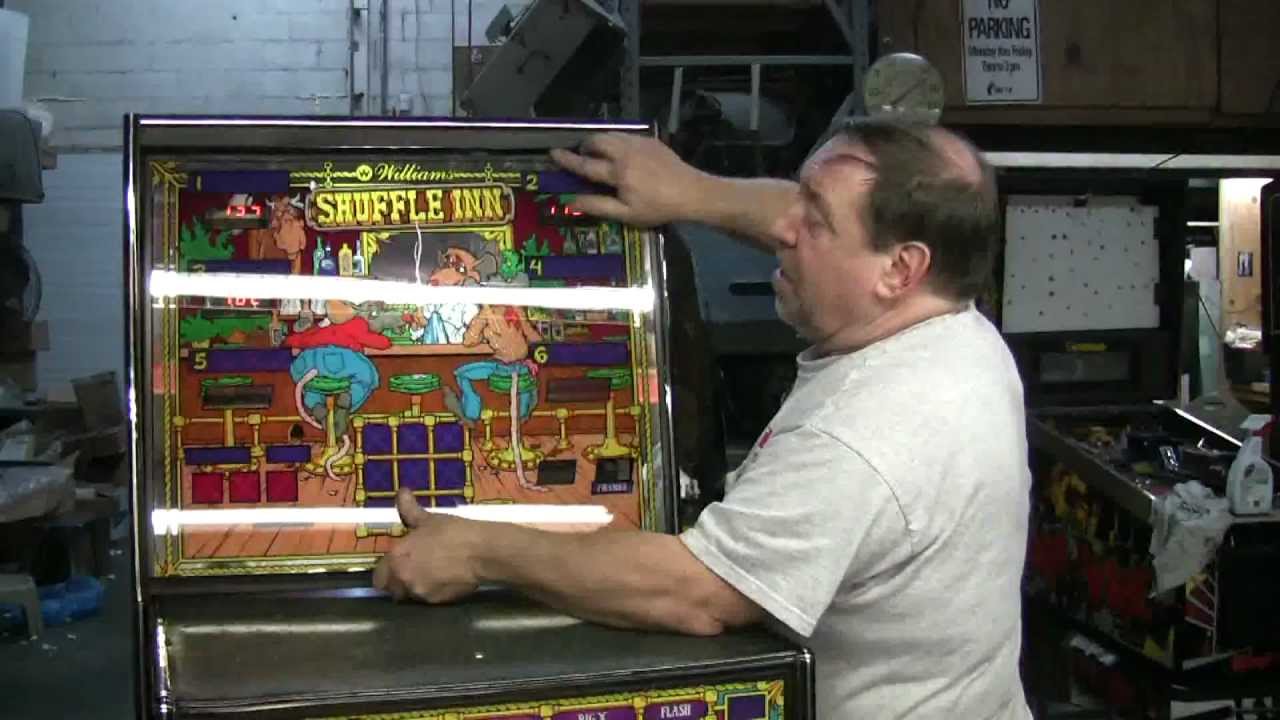 139 Williams SHUFFLE INN Bowling Alley Dressing the wires in the