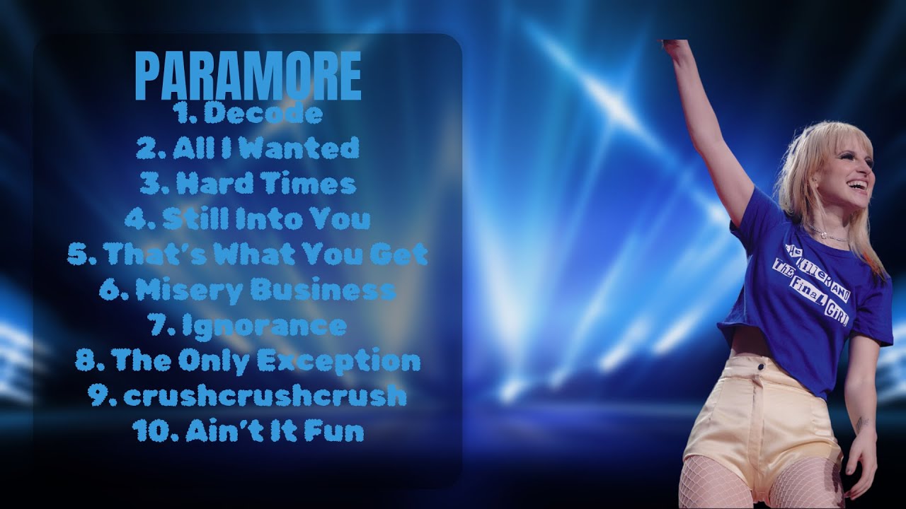 Paramore-Essential tracks of the year-Elite Hits Playlist-Lauded