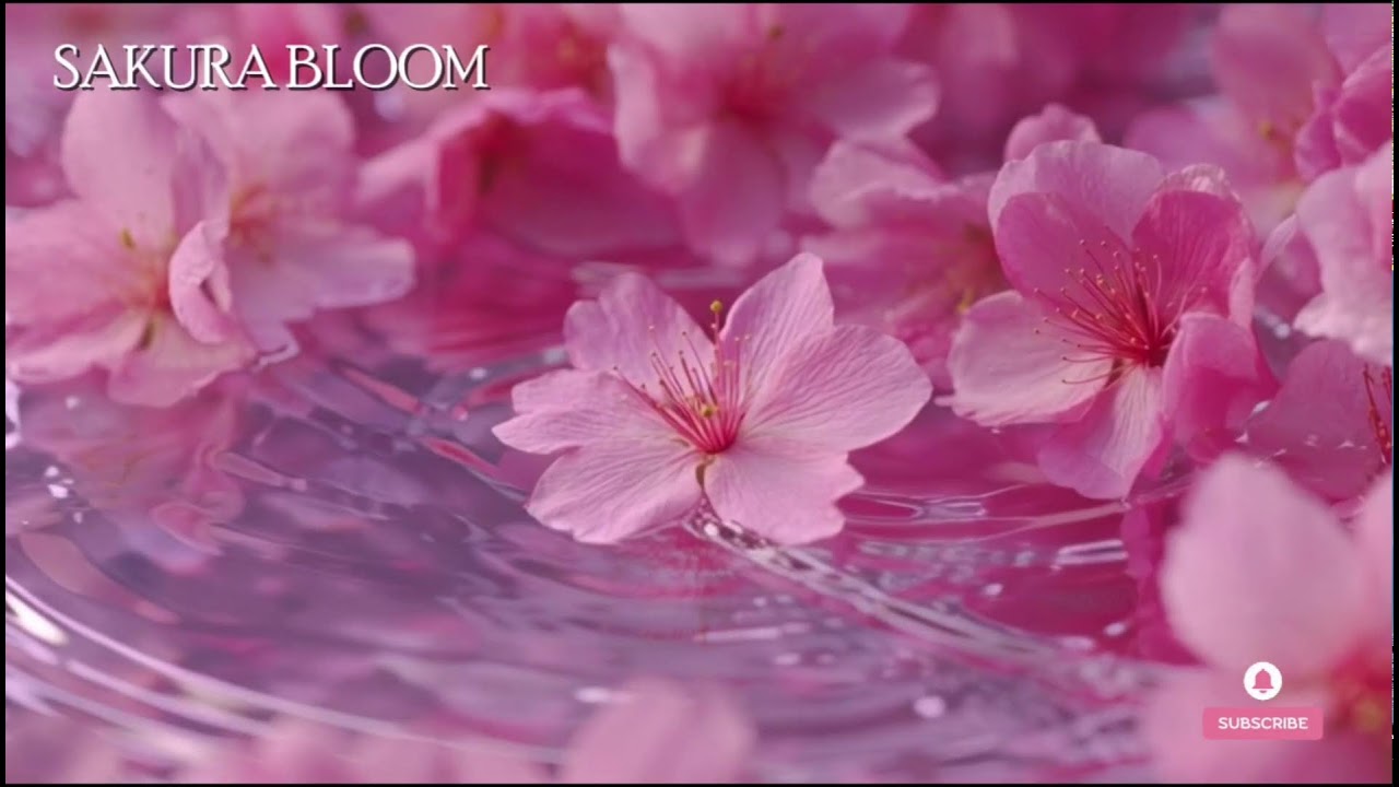 🔴 桜ブルーム – 癒しのピアノと日本の自然音 | 瞑想と安眠の音楽 Healing piano + nature sounds Jepang.