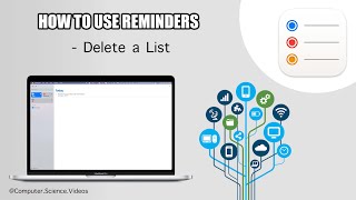 How to DELETE a List On the Reminders Application Using a Mac - Basic Tutorial | New