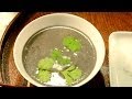 お粥の作り方：黒胡麻と豆乳のお粥　　How to make rice porridge with soy milk and…