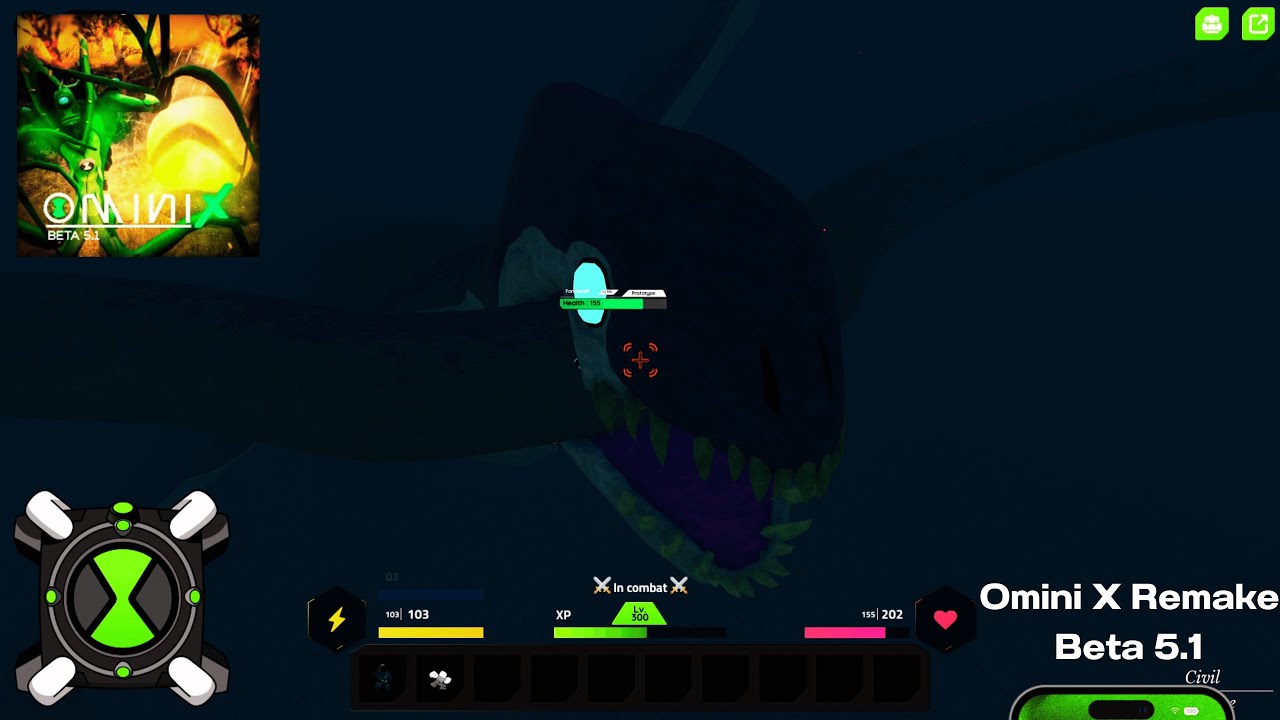 หาบอส kraken ใน Omini X Remake Beta 5.1 [Roblox]