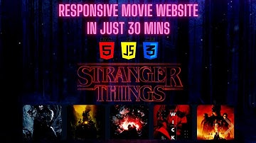 Creating a Movie Website in Just 30 mins | HTML CSS JS