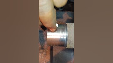 Threat kating for lathe machine #automobile #instamachinist #machininst #lathemachine #welding #mach