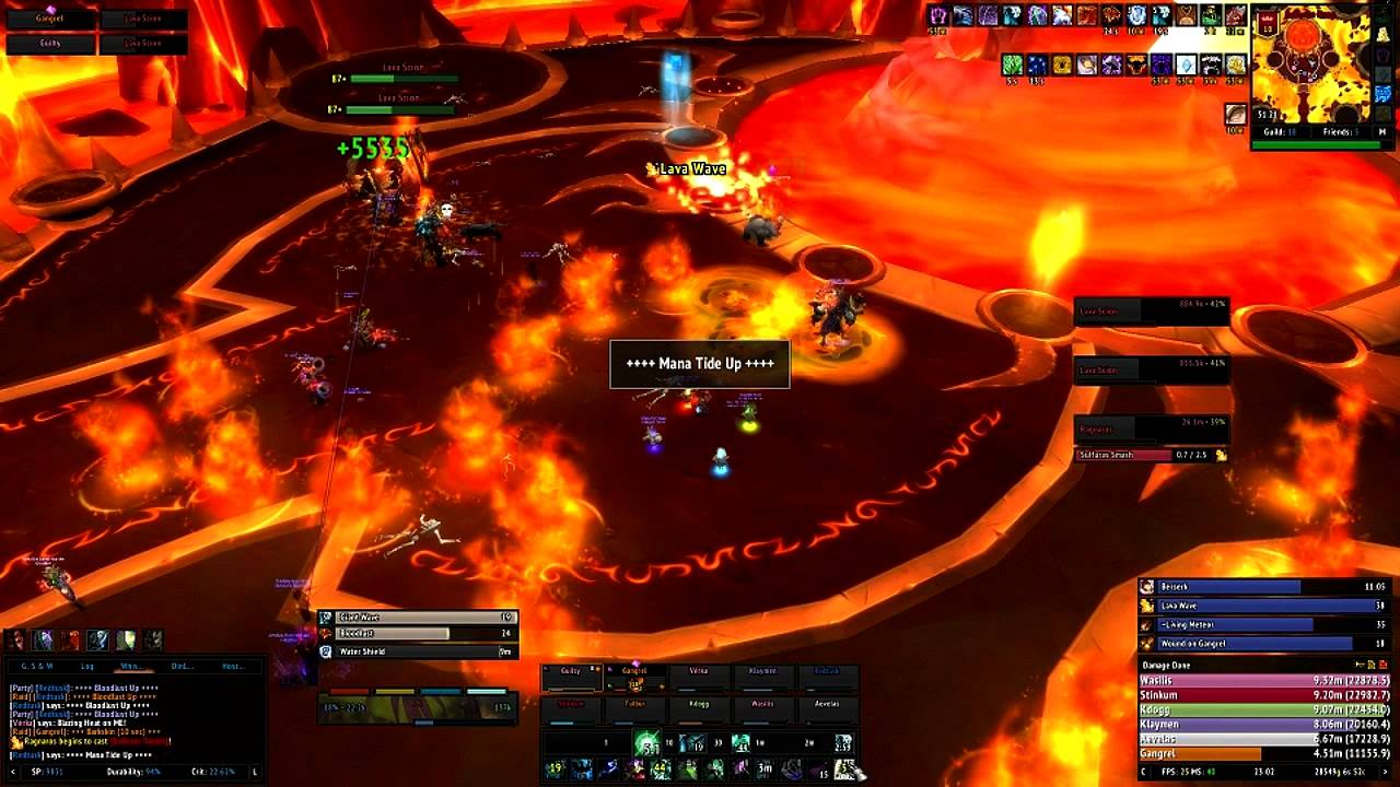 Hostile vs. Ragnaros 10 Normal