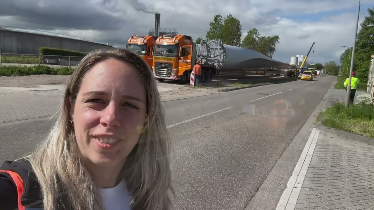 Vlog transport wieken windturbines