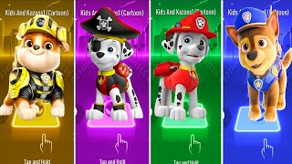 Marshall VS Ryder VS Rubble VS Paw Patrol - Tiles Hop EDM Rush screenshot 2