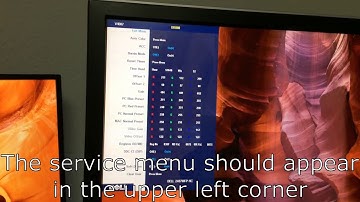 How to access the service menu on an older dell monitor