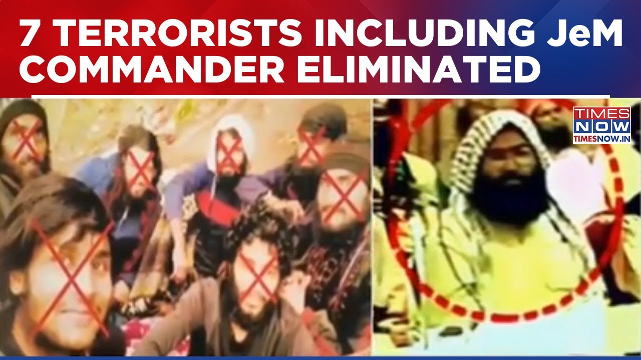 Crushing Blow To Terror Network In J&K, 7 Terrorists Linked To Pakistan-Based JeM Eliminated