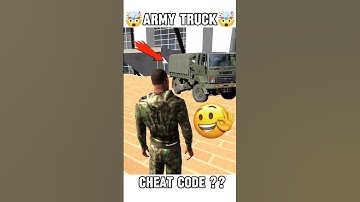 😱 INDIAN BIKES DRIVING 3D 😱 ARMY 🪖 TRUCK CHEAT CODE ? #shorts #gaming #gta